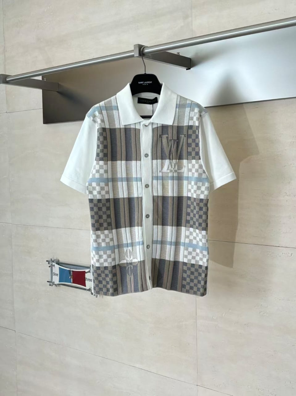 Louis Vuitton - Multi-Pattern Knit Polo Shirt with Monogram
