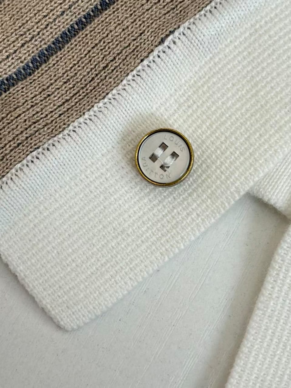 Louis Vuitton - Multi-Pattern Knit Polo Shirt with Monogram