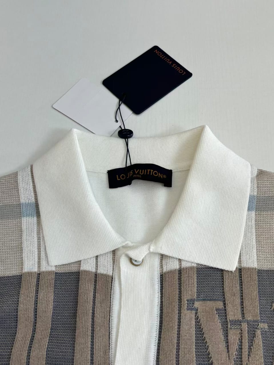 Louis Vuitton - Multi-Pattern Knit Polo Shirt with Monogram