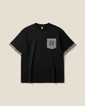 Loewe - Black T-Shirt with Gingham Pocket and Cuffs
