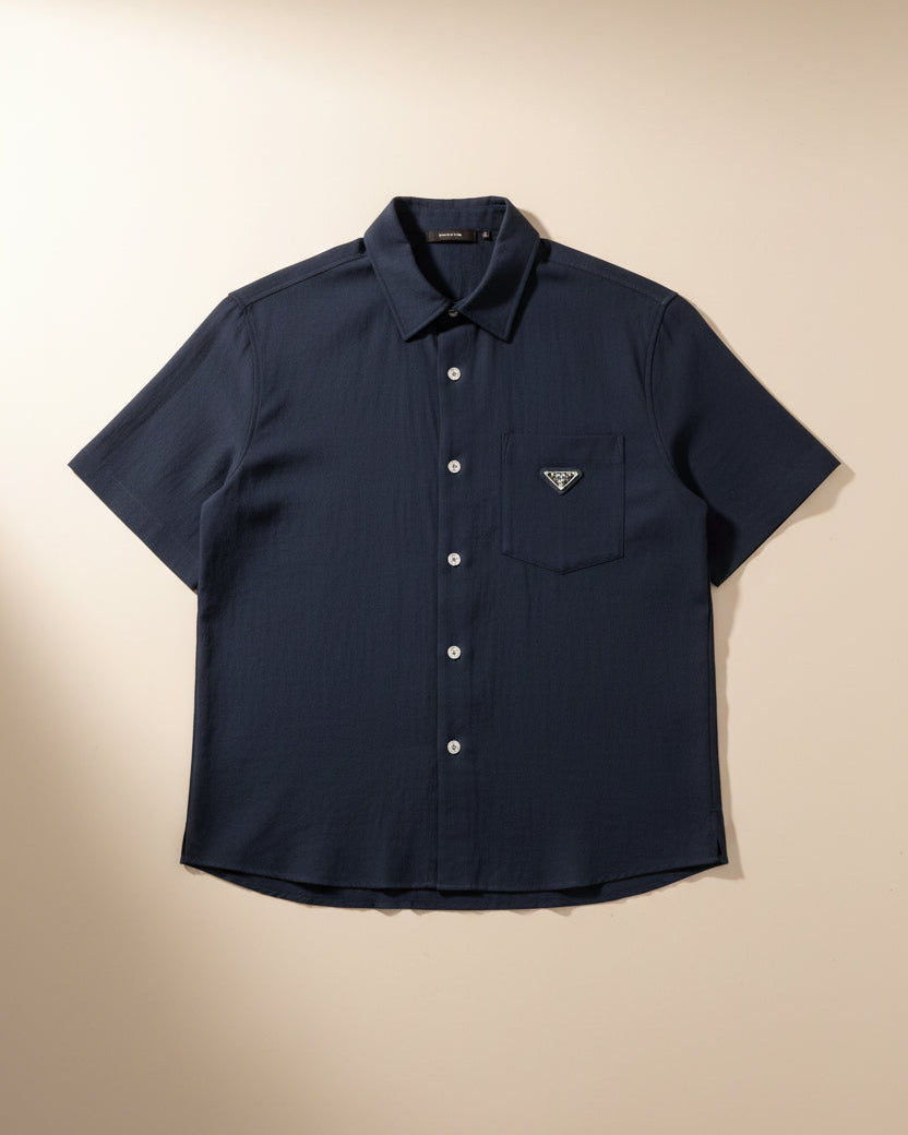 Prada - Navy Short Sleeve Shirt