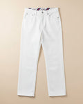 Gucci - White Straight Leg Jeans with Web Detail