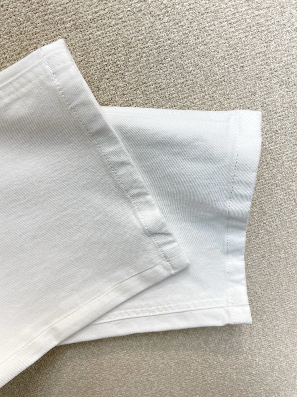 Gucci - White Straight Leg Jeans with Web Detail