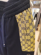 Gucci - Black & GG Monogram Drawstring Track Pants