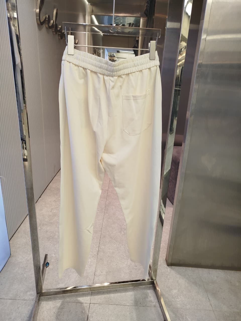 Loro Piana - Cream Drawstring Track Pants with Embroidered Logo
