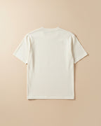 Moncler - Cream T-Shirt with Denim Patch Pocket