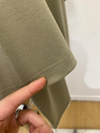 Descente - Olive Green Polo Shirt with Ribbed Collar