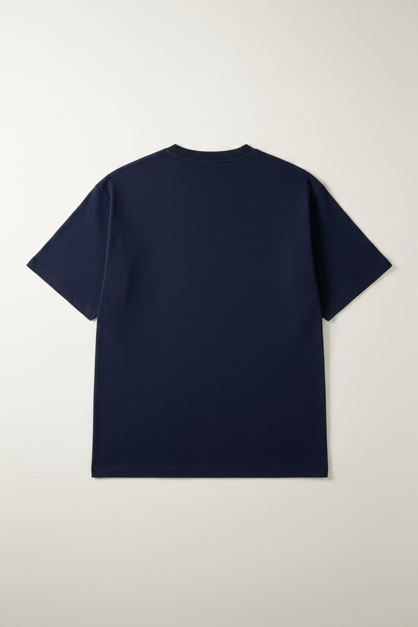 Moncler - Navy T-Shirt with Denim Patch Pocket