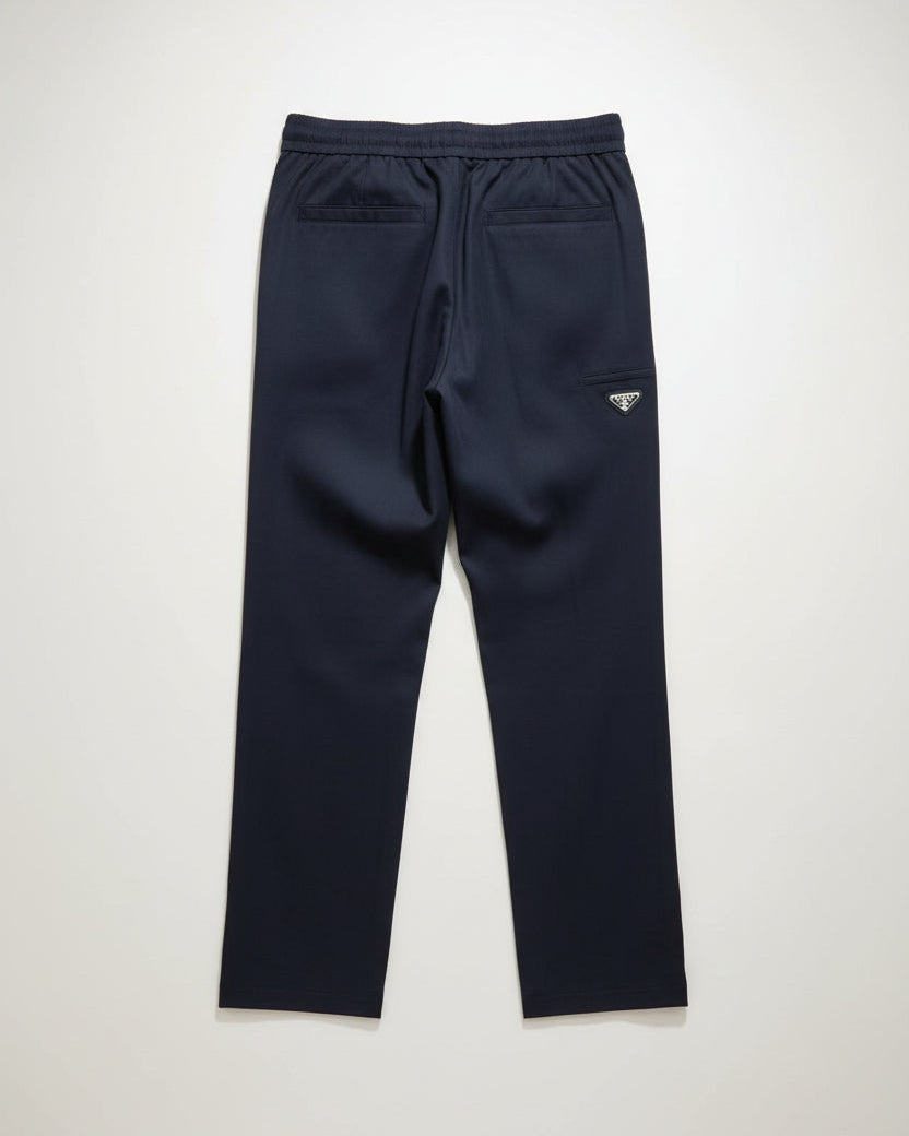 Prada - Navy Drawstring Trousers