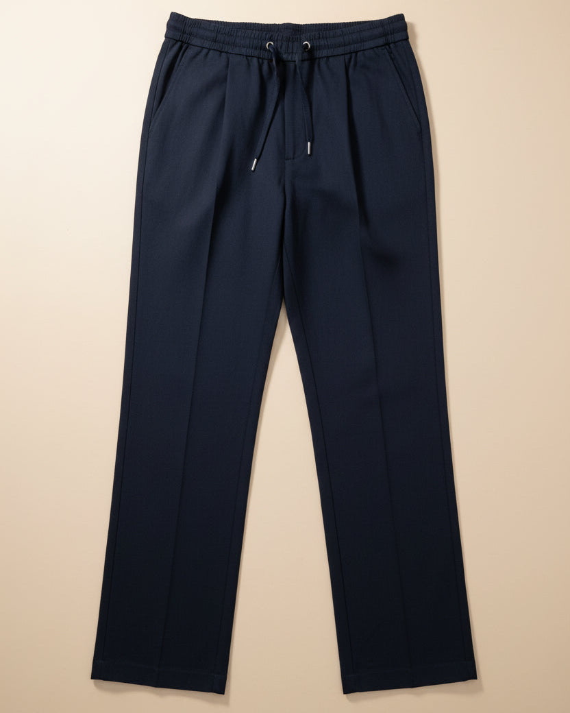 Prada - Navy Drawstring Trousers