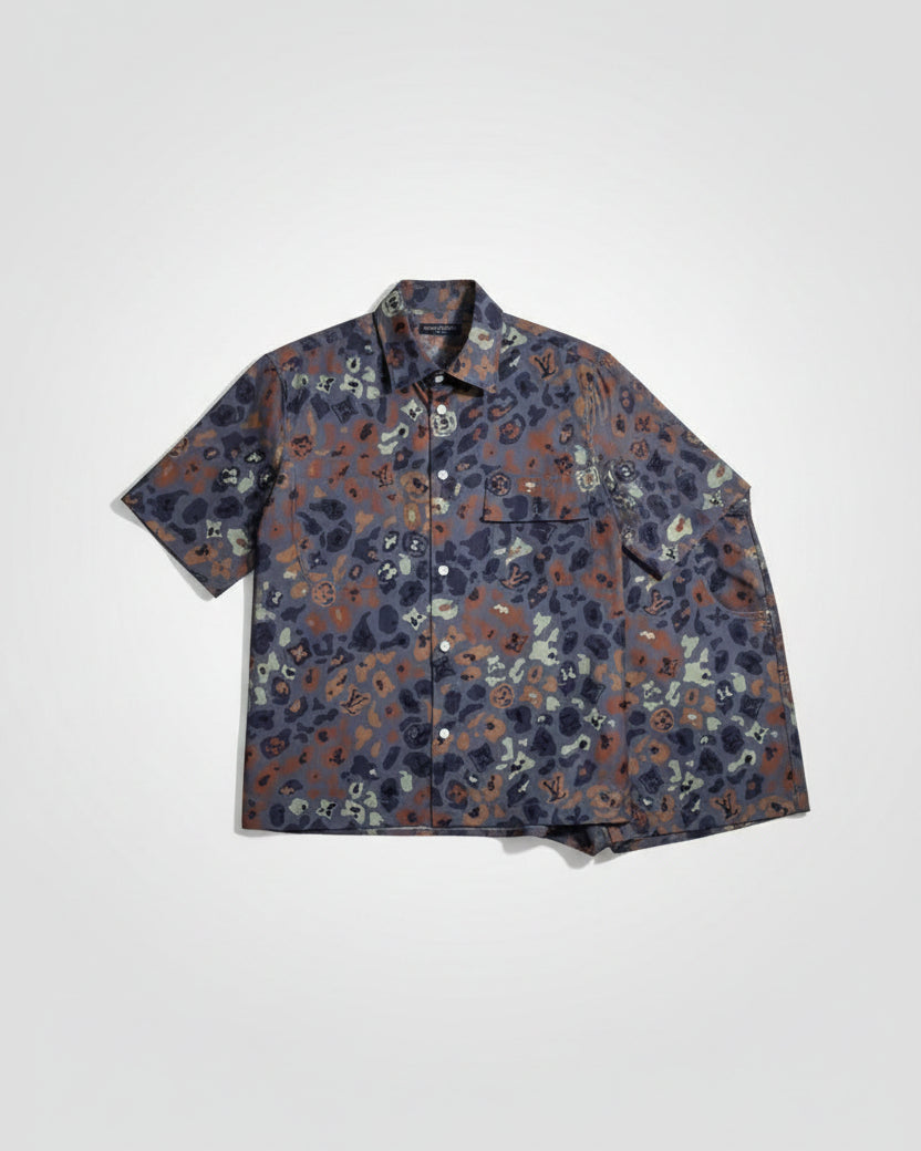 Louis Vuitton - Camouflage Monogram Short Sleeve Shirt & Shorts Set