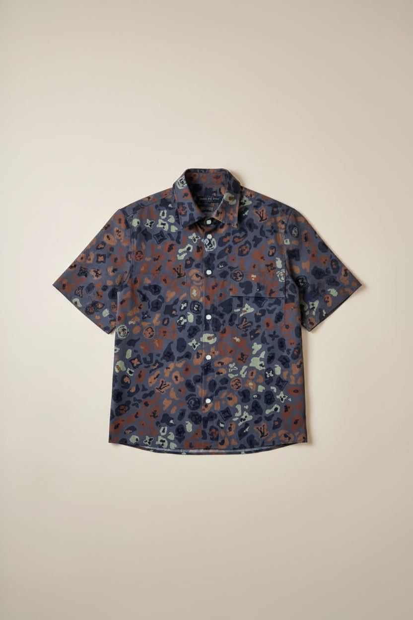Louis Vuitton - Camouflage Monogram Short Sleeve Shirt & Shorts Set