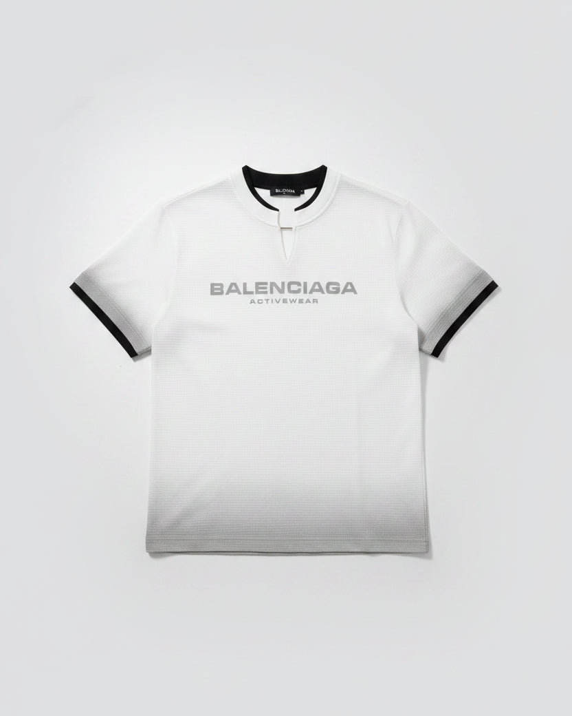 Balenciaga - White & Grey Gradient "Activewear" T-Shirt