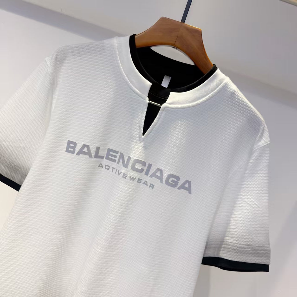 Balenciaga - White & Grey Gradient "Activewear" T-Shirt