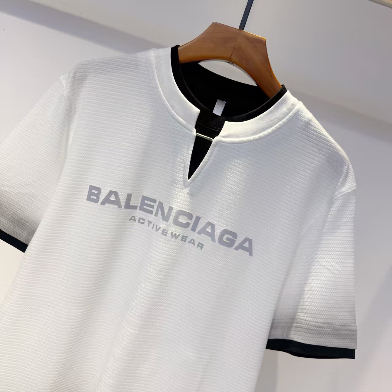 Balenciaga - White & Grey Gradient "Activewear" T-Shirt
