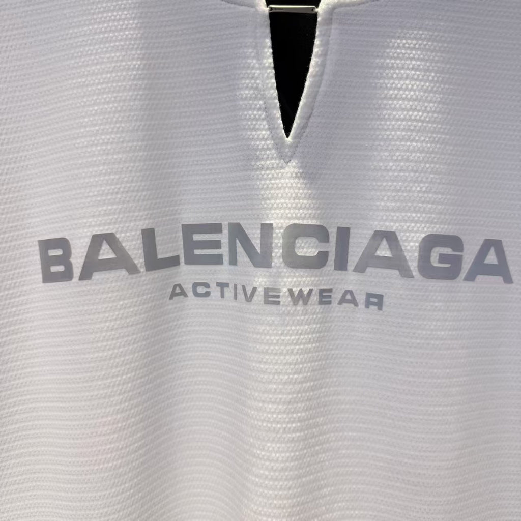 Balenciaga - White & Grey Gradient "Activewear" T-Shirt