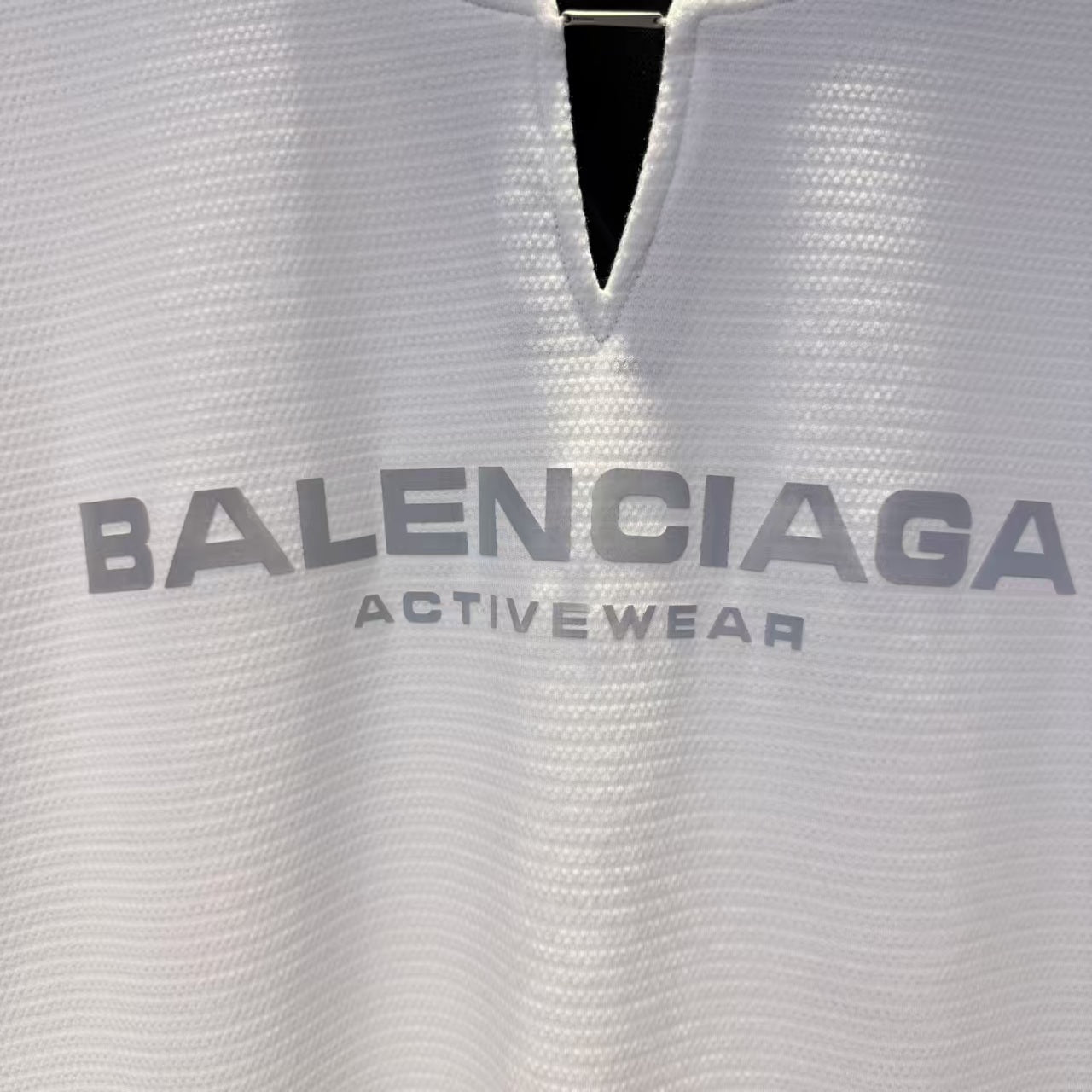 Balenciaga - White & Grey Gradient "Activewear" T-Shirt