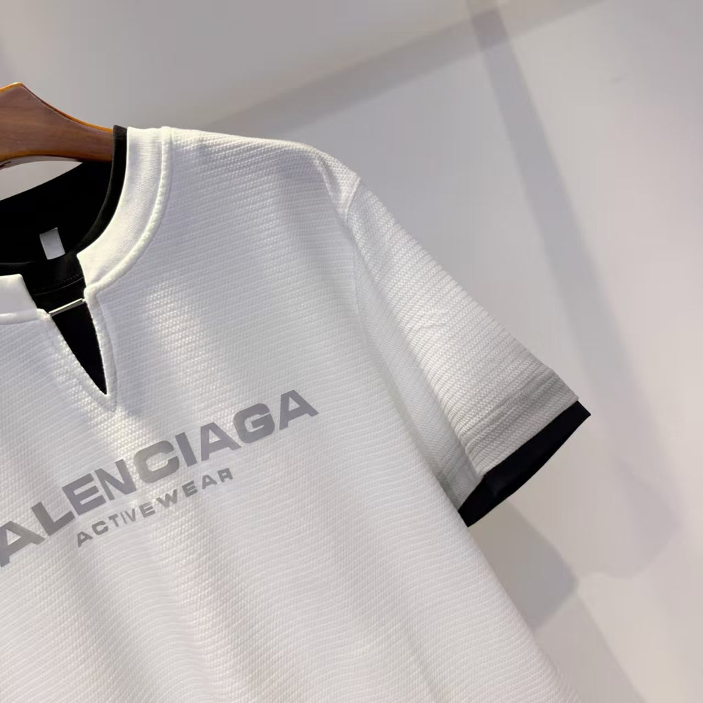 Balenciaga - White & Grey Gradient "Activewear" T-Shirt