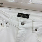 Loro Piana - White Straight Leg Denim Jeans