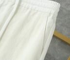 Loro Piana - White Linen Long Sleeve Shirt & Drawstring Trousers Set