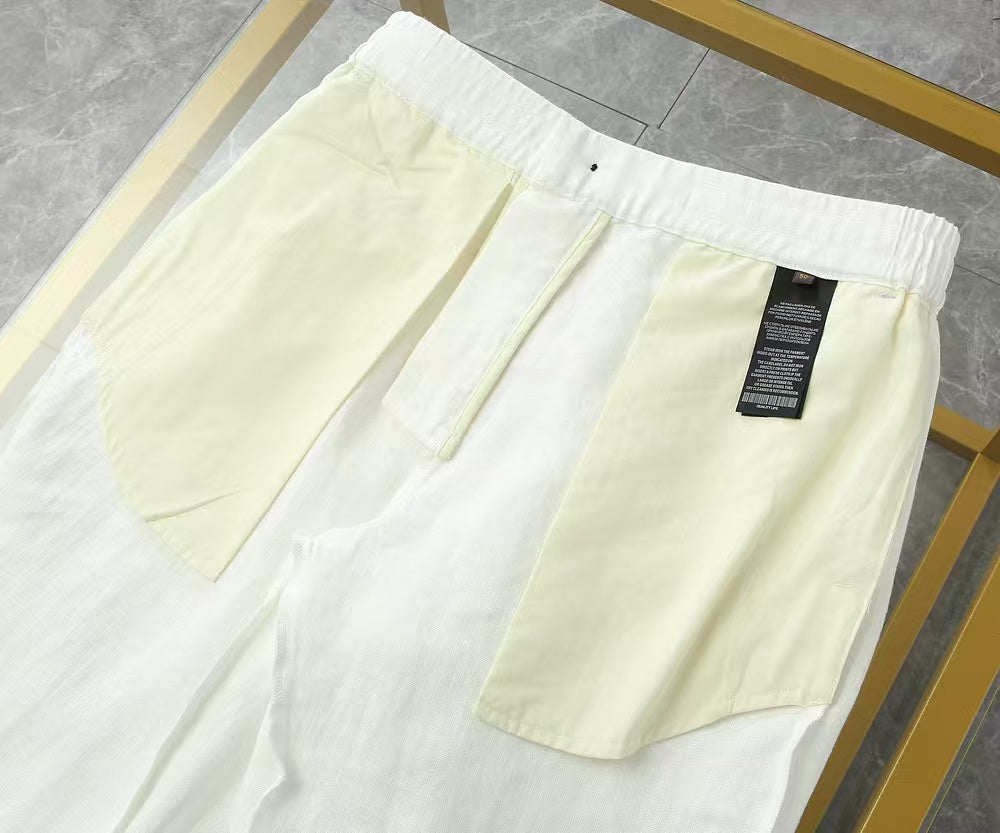 Loro Piana - White Linen Long Sleeve Shirt & Drawstring Trousers Set