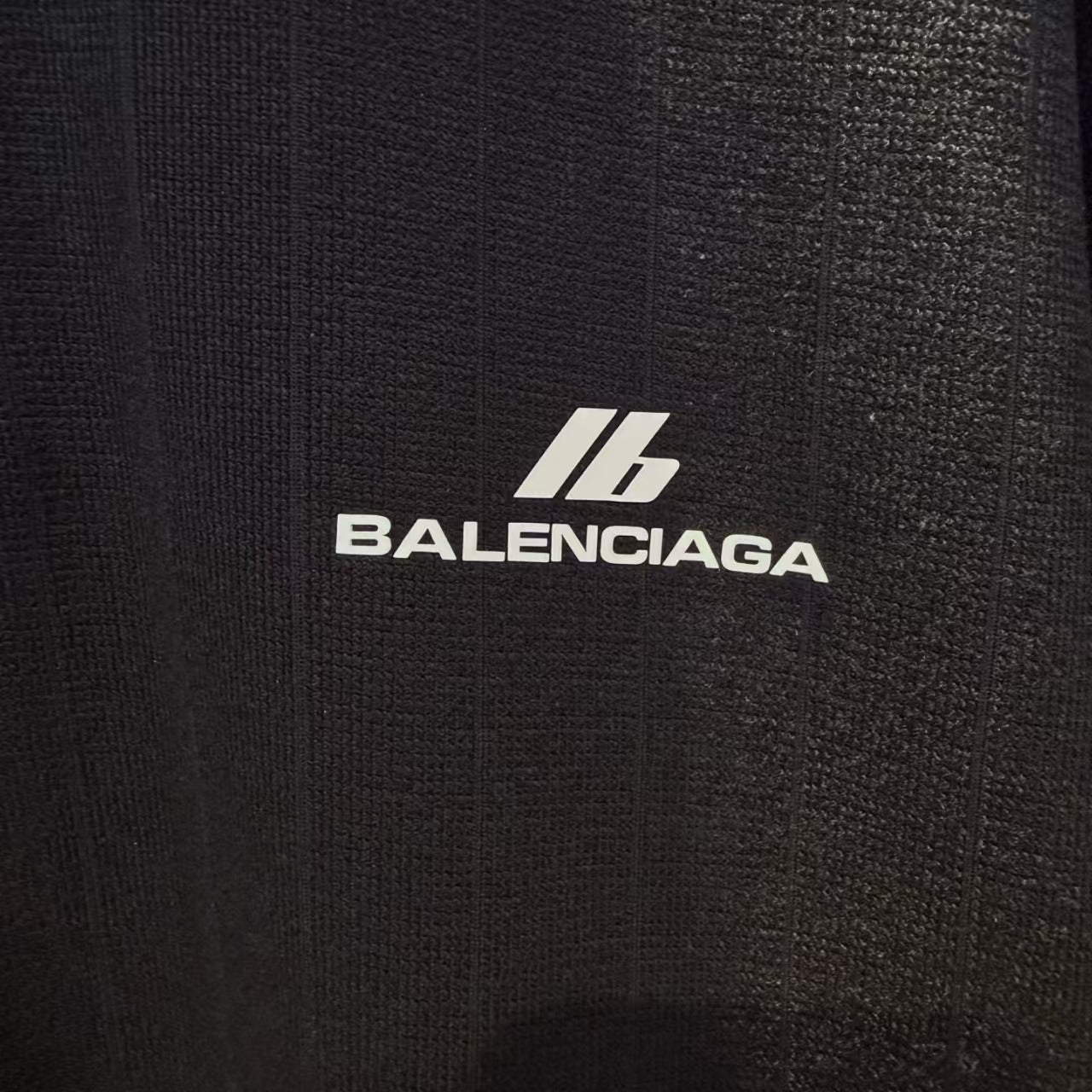 Balenciaga - Black Polo Shirt with Distressed Collar and Logo