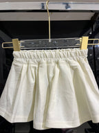 Moncler Girls - Pleated Flounce Skirt in Cream