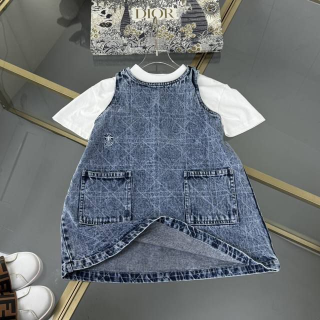 Dior Kids - Sleeveless Denim Dress
