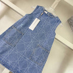 Dior Kids - Sleeveless Denim Dress - Blue