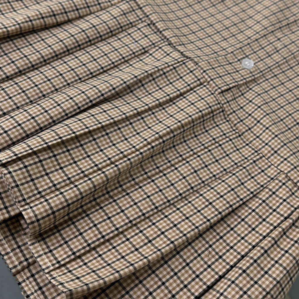Miu Miu Kids - Checked Short Dress with Pleated Skirt