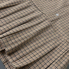 Miu Miu Kids - Checked Short Dress with Pleated Skirt