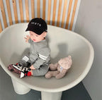 Thom Browne Babies - Grey Stripe Infant Romper