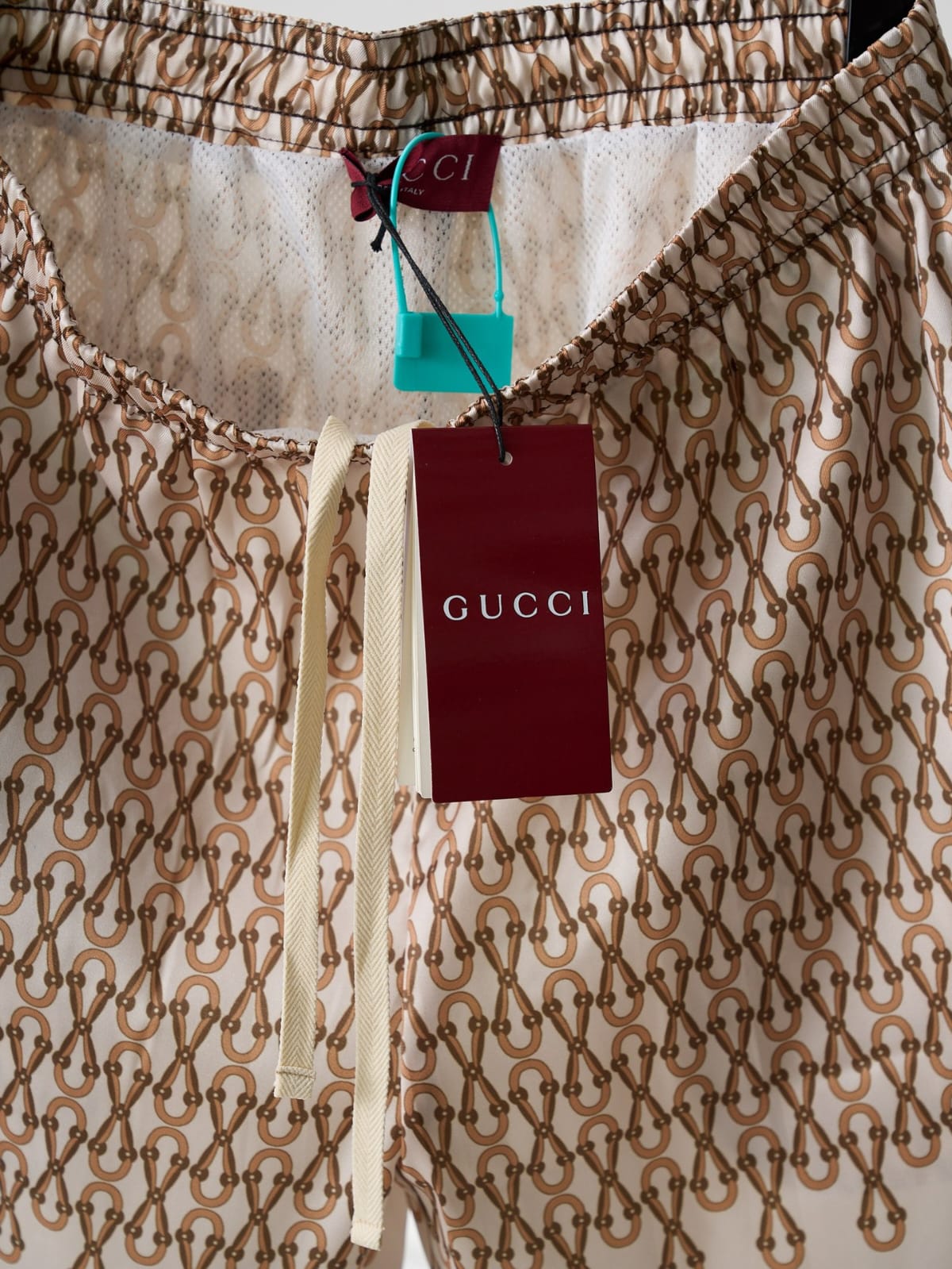 Gucci - Belt and Buckle Print Luxury Swim Shorts
