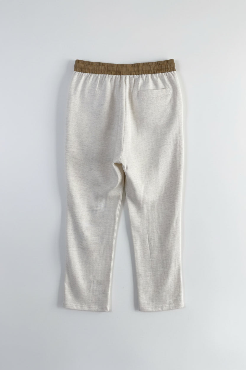 Loewe - Anagram Contrast Waistband Linen Trousers