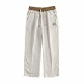 Loewe - Anagram Contrast Waistband Linen Trousers