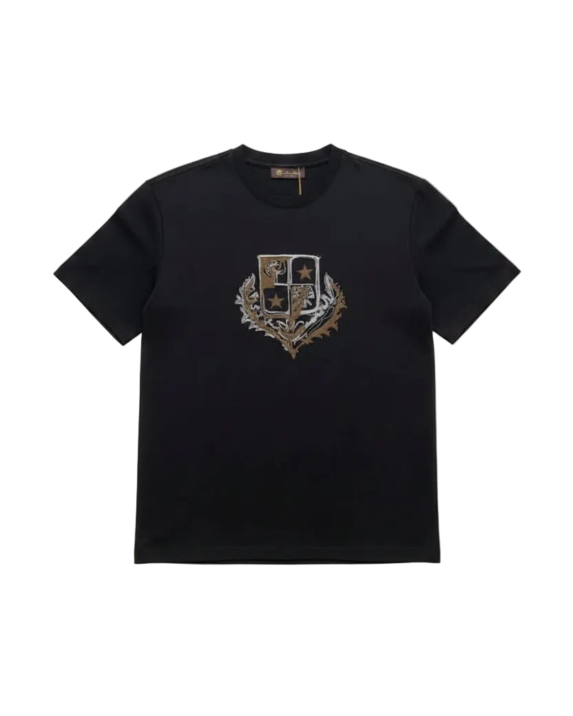 Loro Piana - Embroidered Heritage Crest Cotton T-Shirt