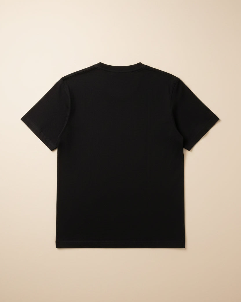 Fendi - Leather Patch Roma Logo Cotton T-Shirt