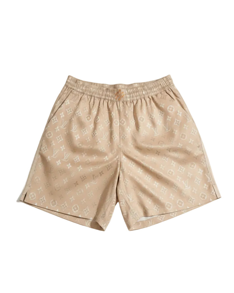 Louis Vuitton - Monogram Jacquard Silk Blend Leisure Shorts