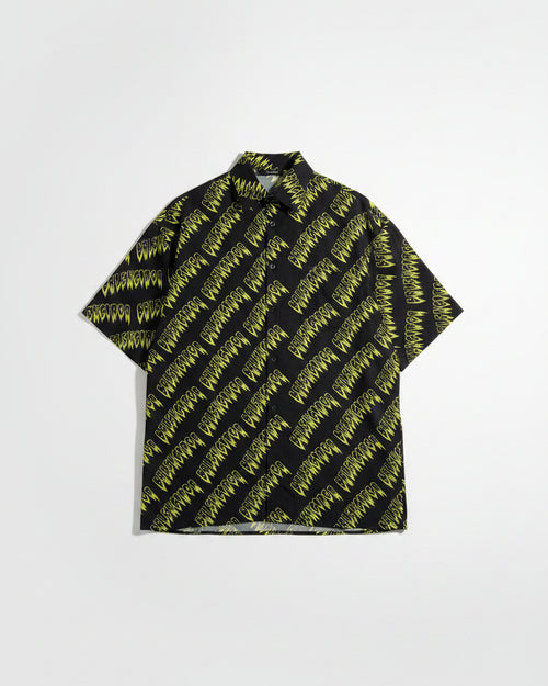 Balenciaga - Strike Logo Monogram Silk Short-Sleeve Set