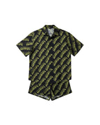 Balenciaga - Strike Logo Monogram Silk Short-Sleeve Set