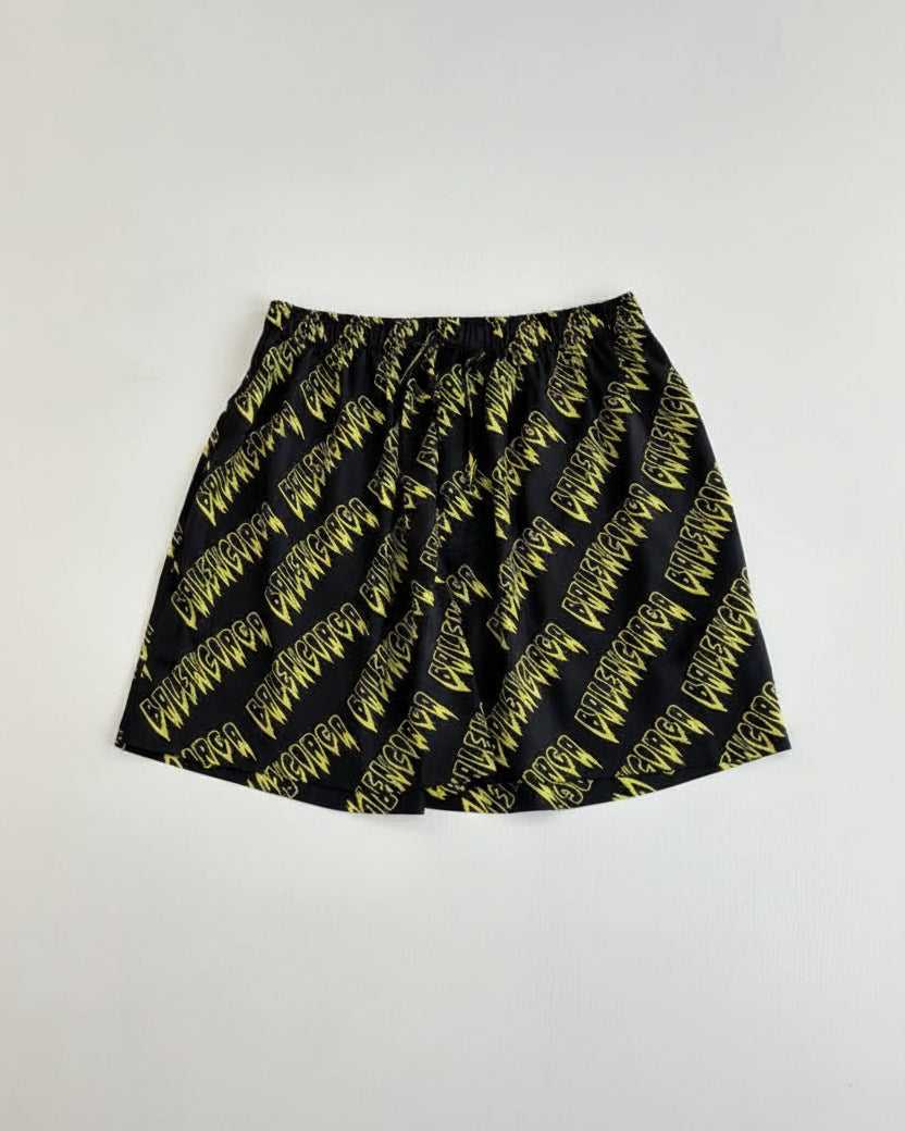 Balenciaga - Strike Logo Monogram Silk Short-Sleeve Set
