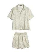 Balenciaga - Strike Logo Monogram Silk Short-Sleeve Shirt