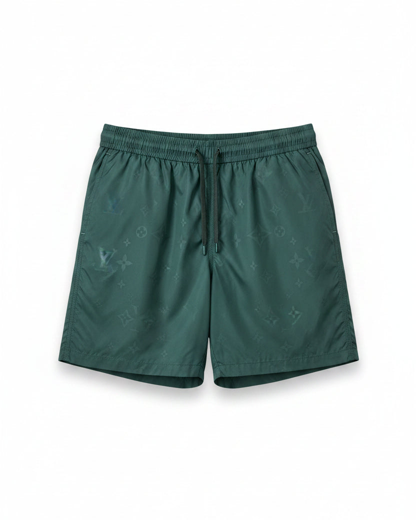 Louis Vuitton - Monogram Shadow Tone Technical Swim Shorts