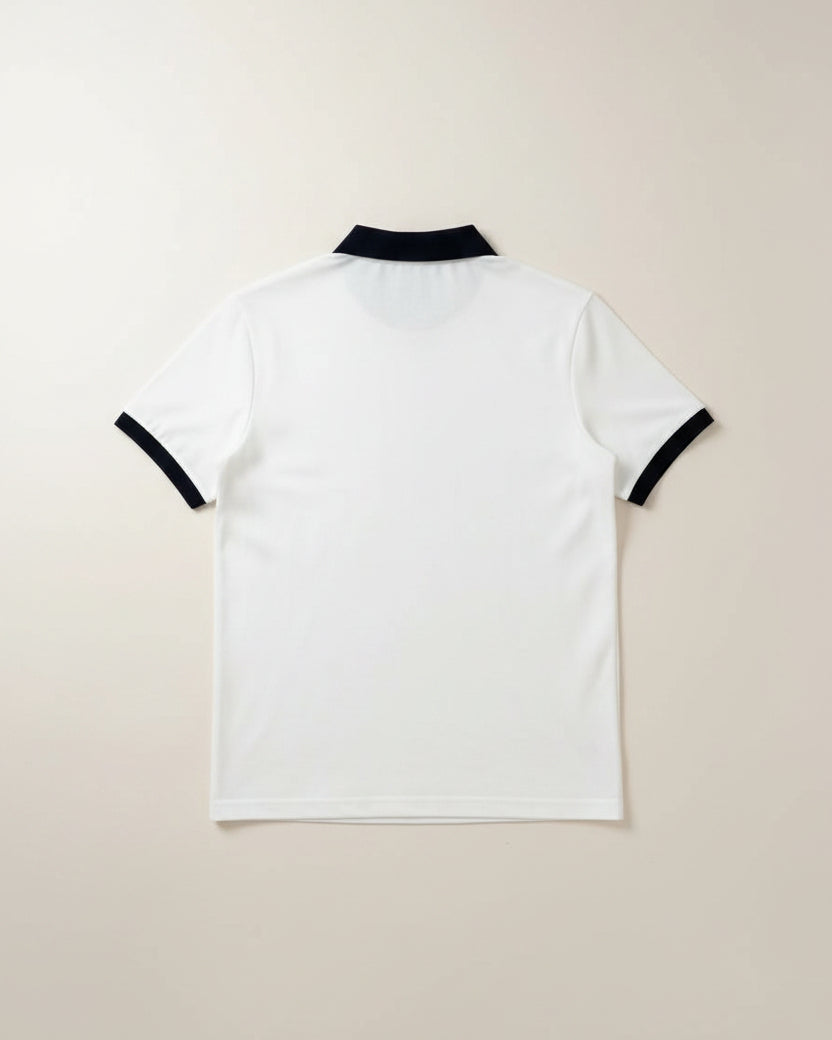 Louis Vuitton - Contrast Trim Half-Zip Cotton Polo Shirt