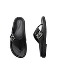 Dolce & Gabbana - DG Interlocking Logo Grain Leather Sandals