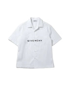 Givenchy - Minimalist Block Letter Logo Short-Sleeve Casual Shirt