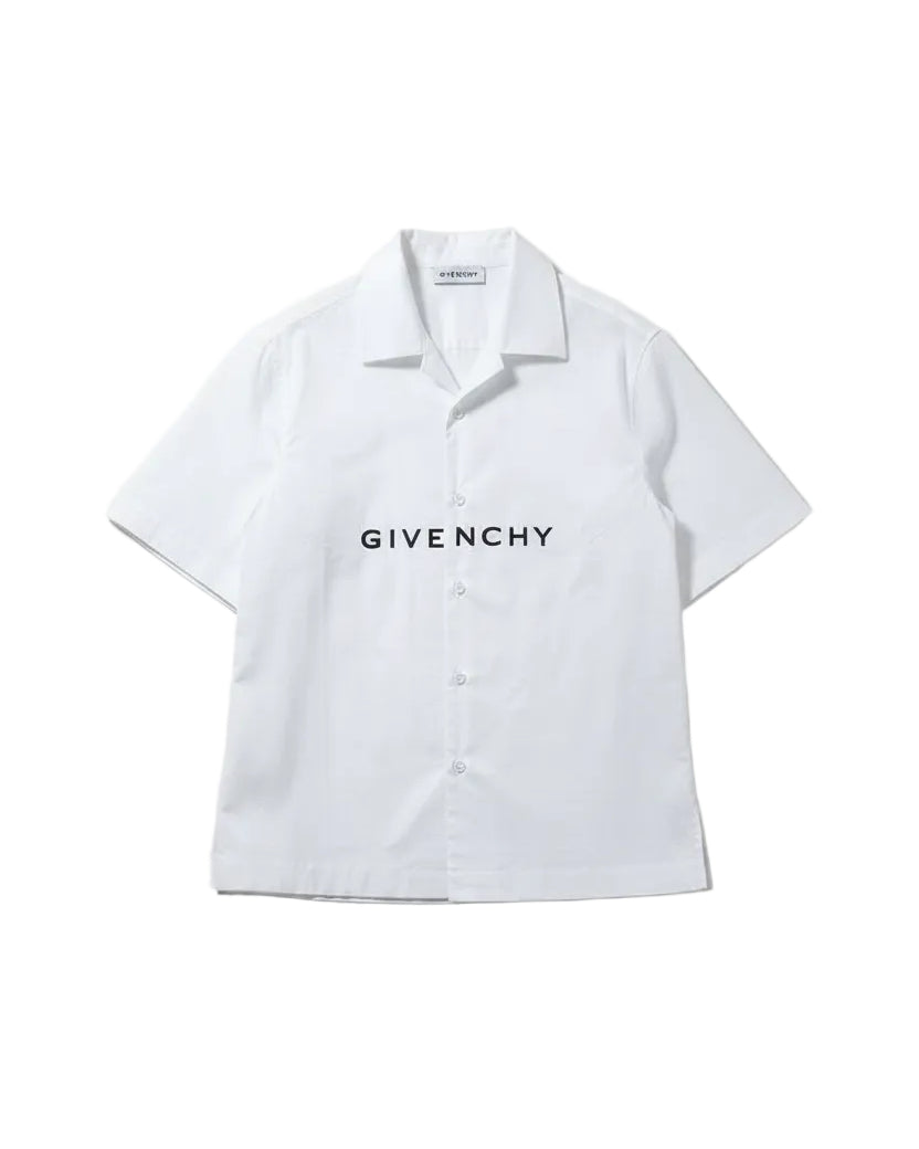 Givenchy - Minimalist Block Letter Logo Short-Sleeve Casual Shirt