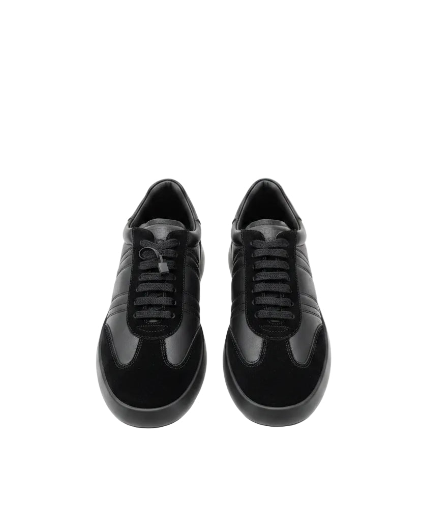 Bally - Suede-Trimmed Calfskin Low-Top Luxury Sneakers
