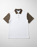 Fendi - FF Monogram Contrast Trim Polo & Shorts Set