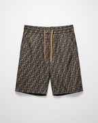 Fendi - FF Monogram Contrast Trim Polo & Shorts Set